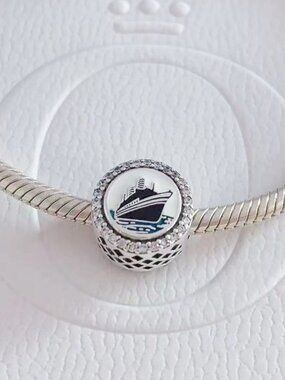 Pandora Alaska Engraved Cruise Ship Dangling Pandora Charm